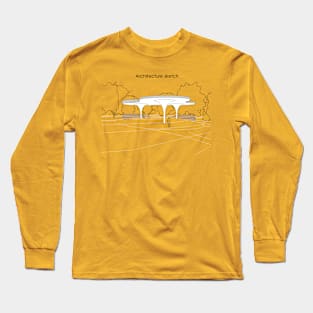 architecture sketch Long Sleeve T-Shirt